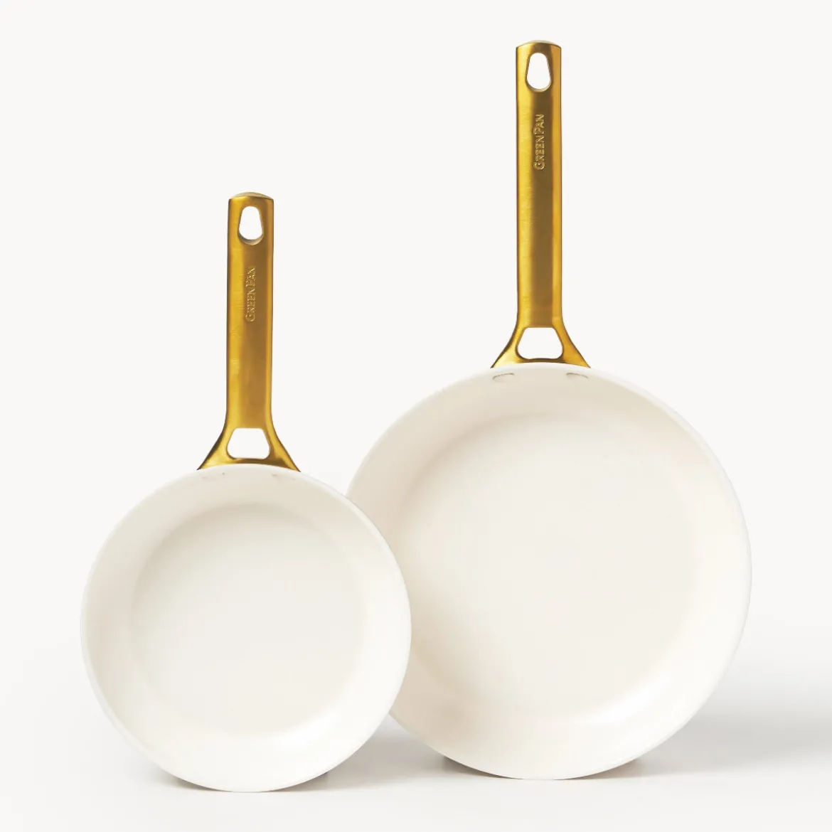 Set de 2 sartenes cerámicas Padova Cream White GreenPan