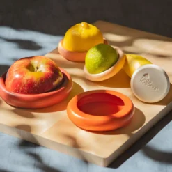 Set de 5 tapas de silicona para alimentos y recipientes Food Huggers