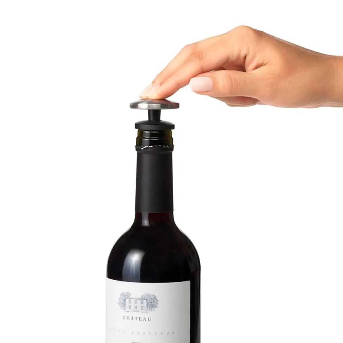 Set de 2 tapones herméticos para vino OXO