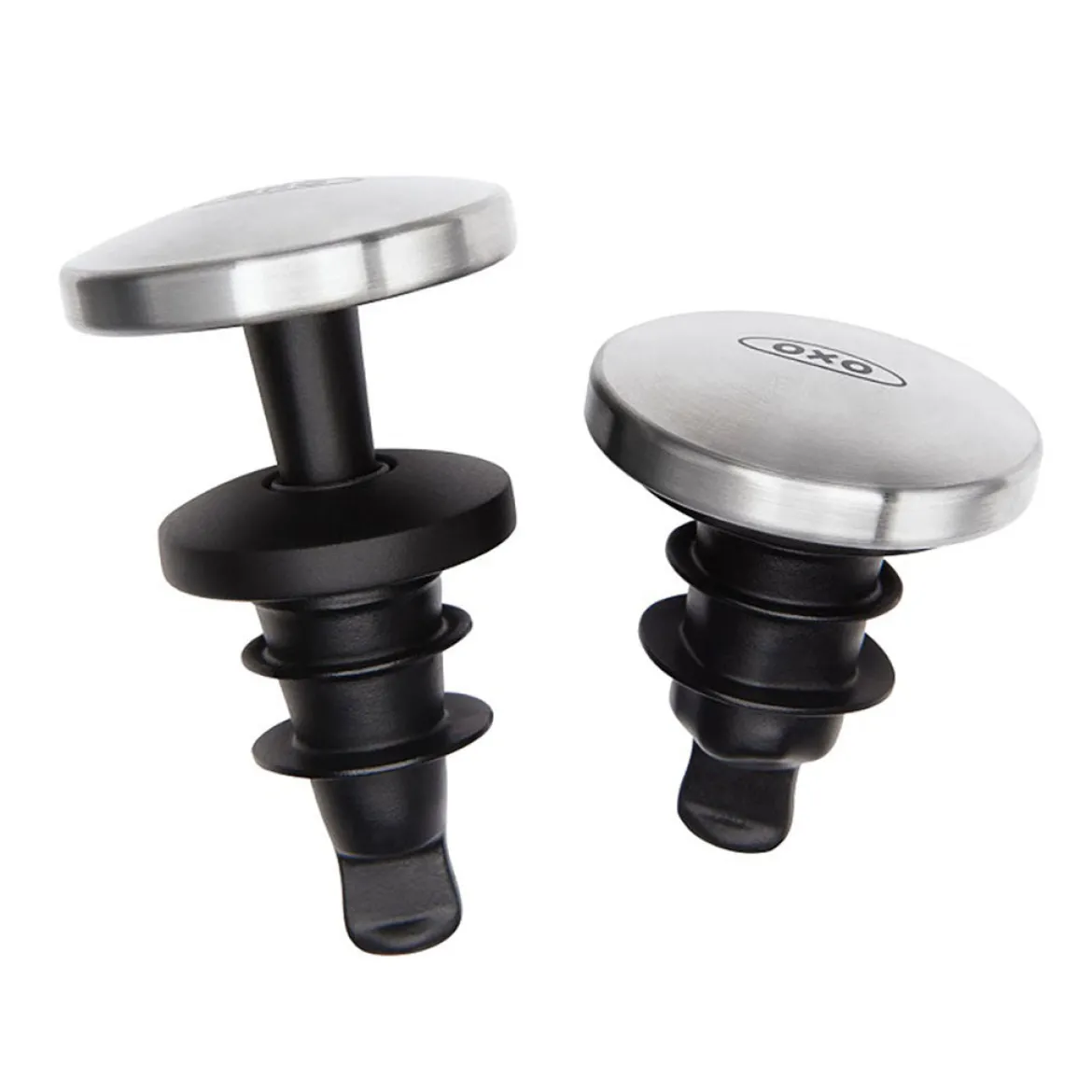 Set de 2 tapones herméticos para vino OXO