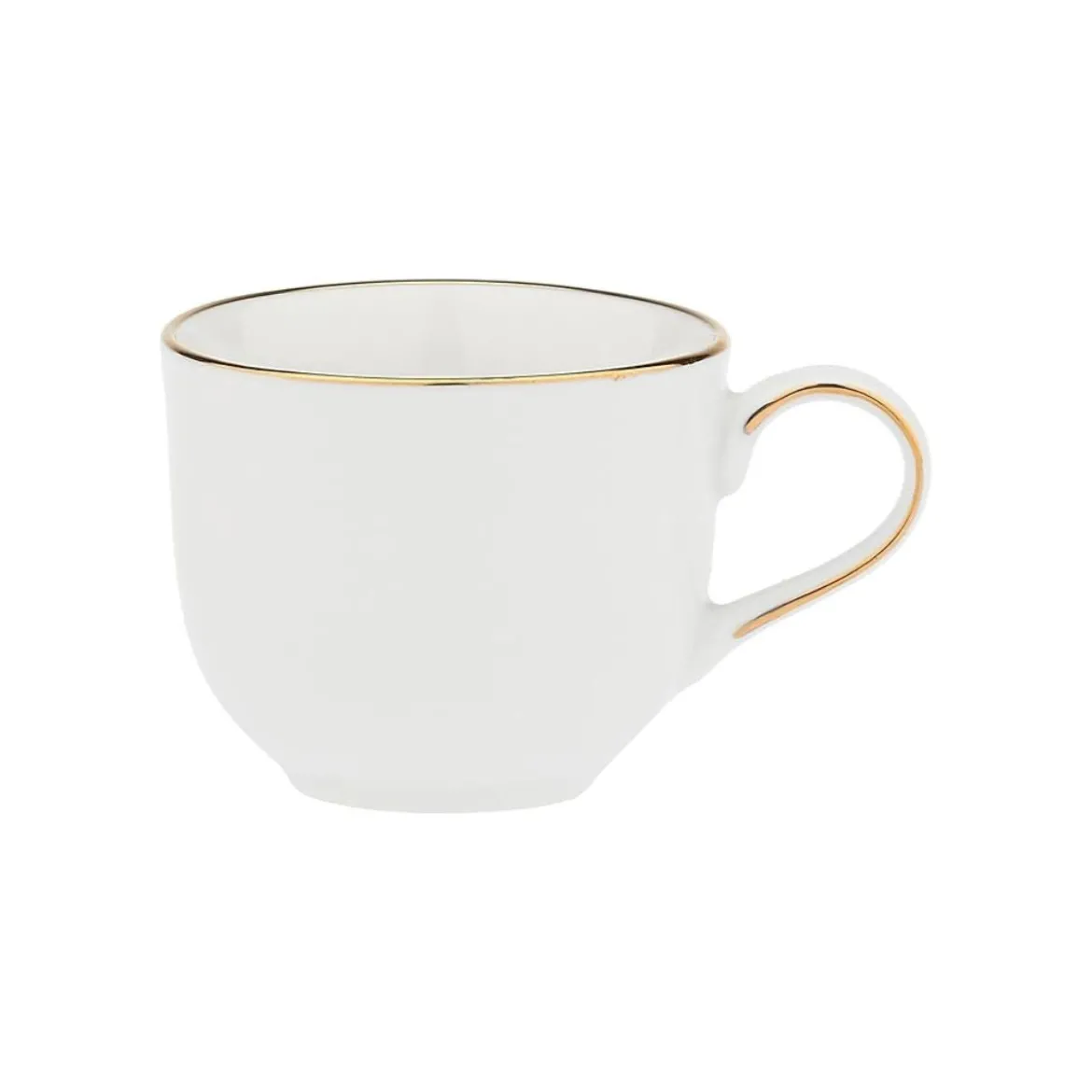 Set de taza y plato de porcelana Maesta La Porcellana Bianca