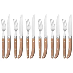 Set de 6 tenedores y cuchillos de carne Ranch WMF
