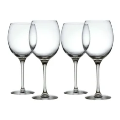Set de 4 vasos de vino de vidrio cristalino Mami XL Alessi