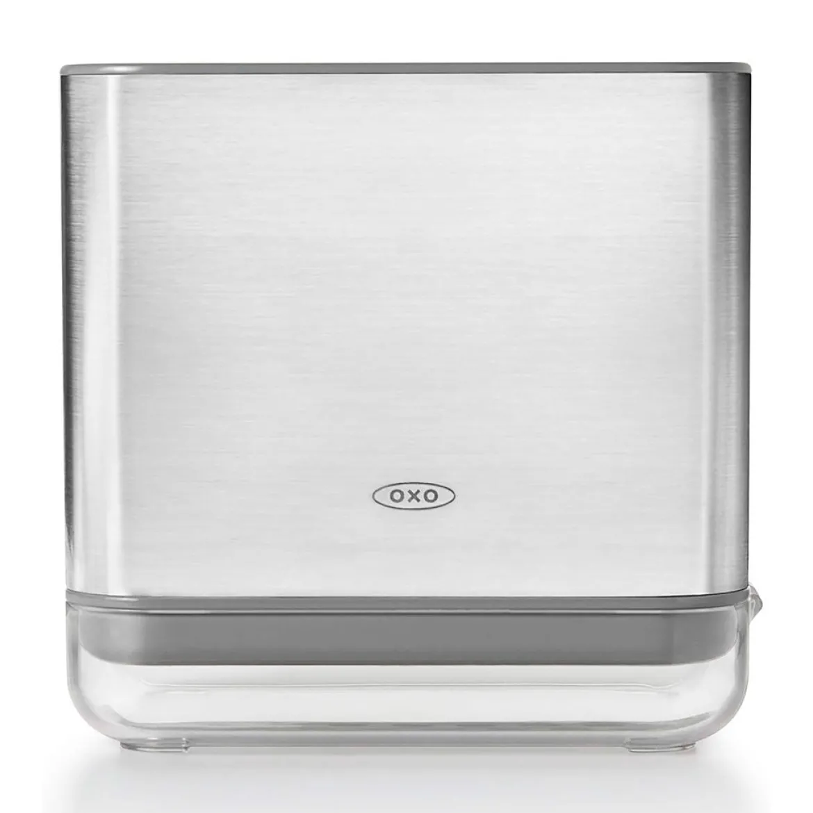 Soporte para cepillos y estropajos de acero inoxidable OXO