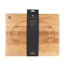 Tabla de madera reversible KitchenCraft MasterClass para carne y corte