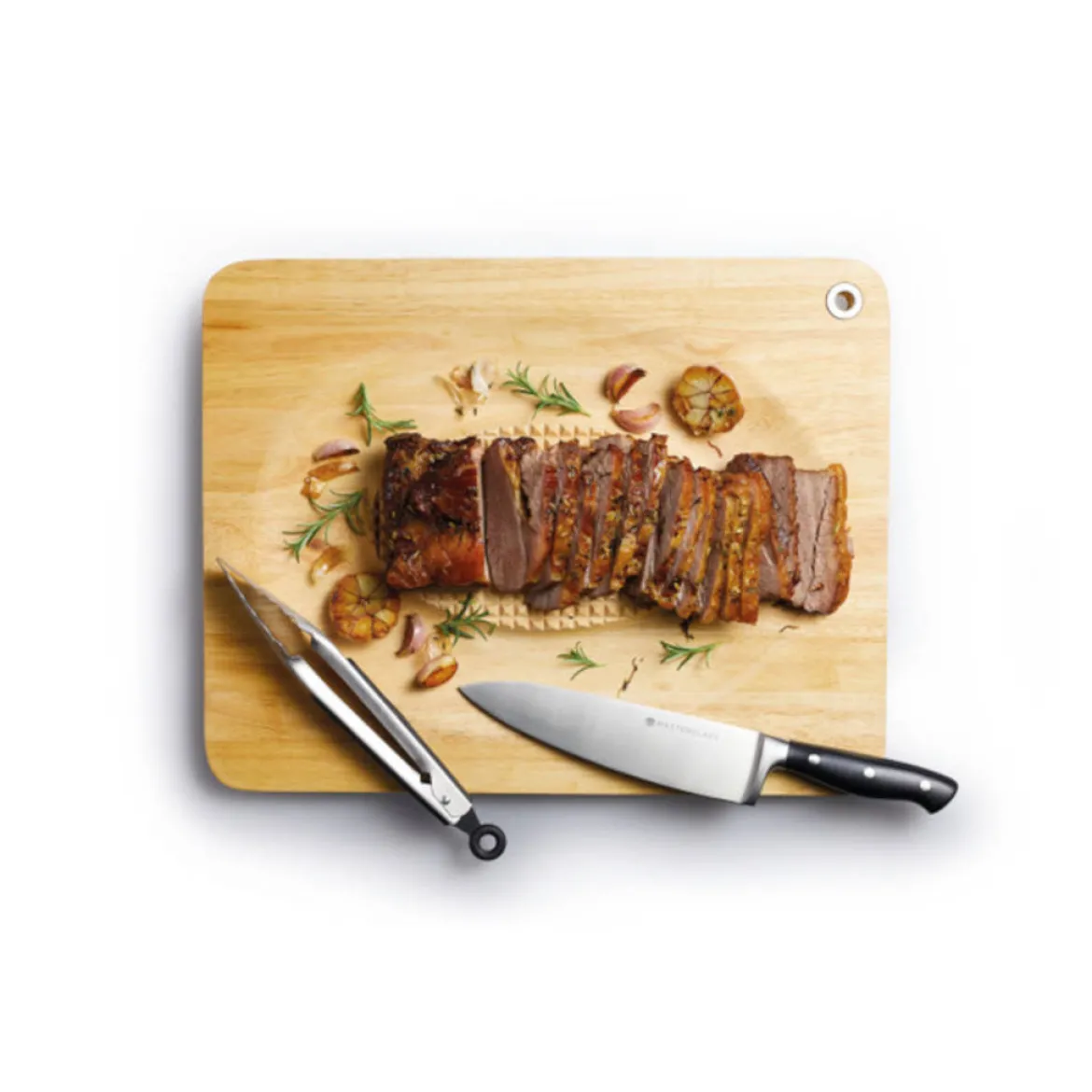 Tabla de madera reversible KitchenCraft MasterClass para carne y corte