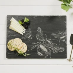 Tabla para quesos y aperitivos de pizarra Selbrae