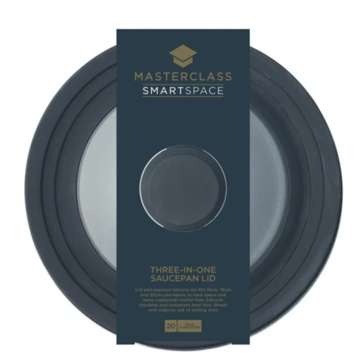 Tapa para cazos y sartenes de 16 a 20 cm MasterClass de KitchenCraft