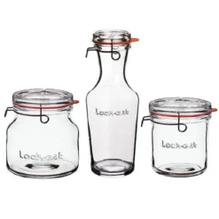 Tarros y botellas herméticas de cristal Lock Eat Luigi Bormioli