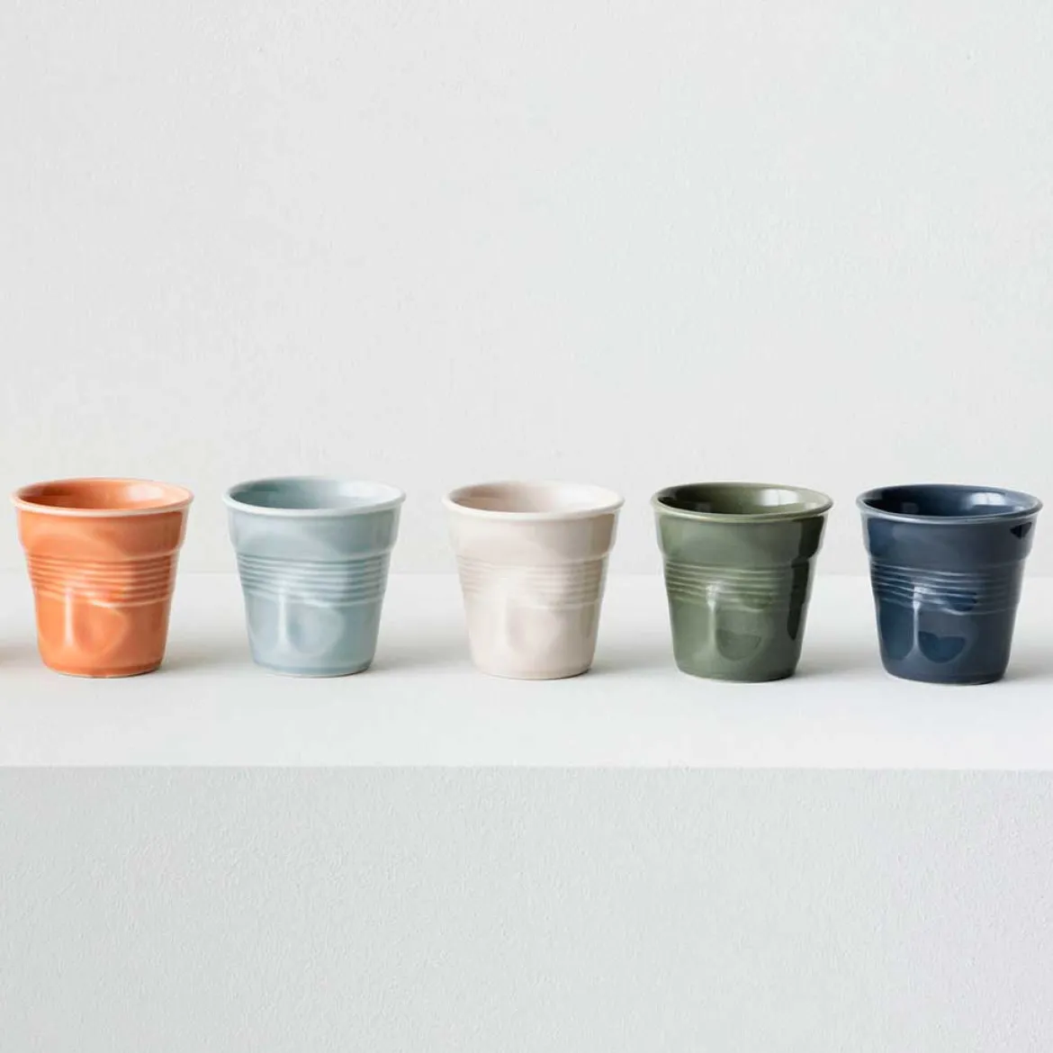 Taza arrugada tipo espresso de porcelana 80 ml Revol