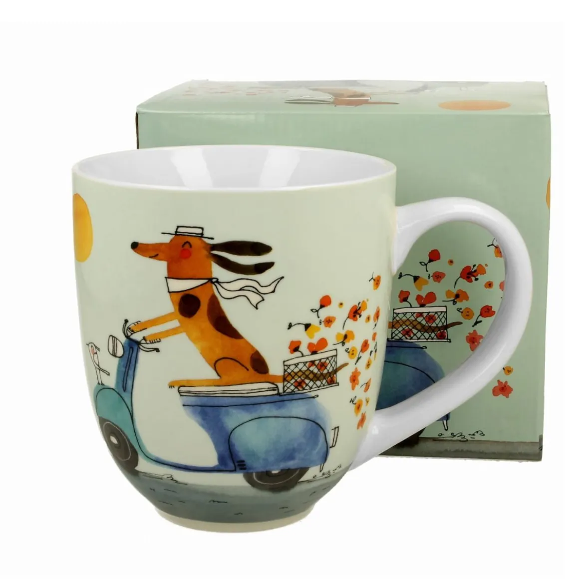 Taza Mug de porcelana XXL Duo