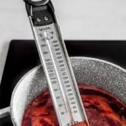 Termómetro para azúcar y frituras de acero inox, con clip de Taylor