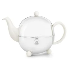 Tetera cerámica clásica con carcasa aislante de inox Cosy Bredemeijer
