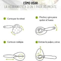 Utensilio 3 en 1 para aguacates Microplane