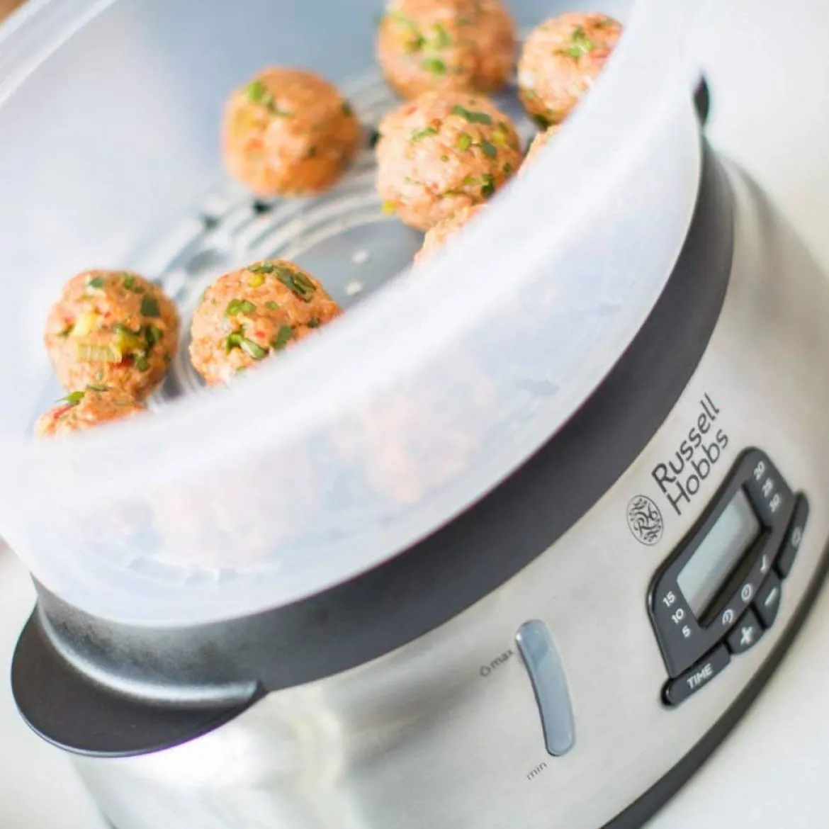Vaporera de tres pisos Maxicook de Russell Hobbs