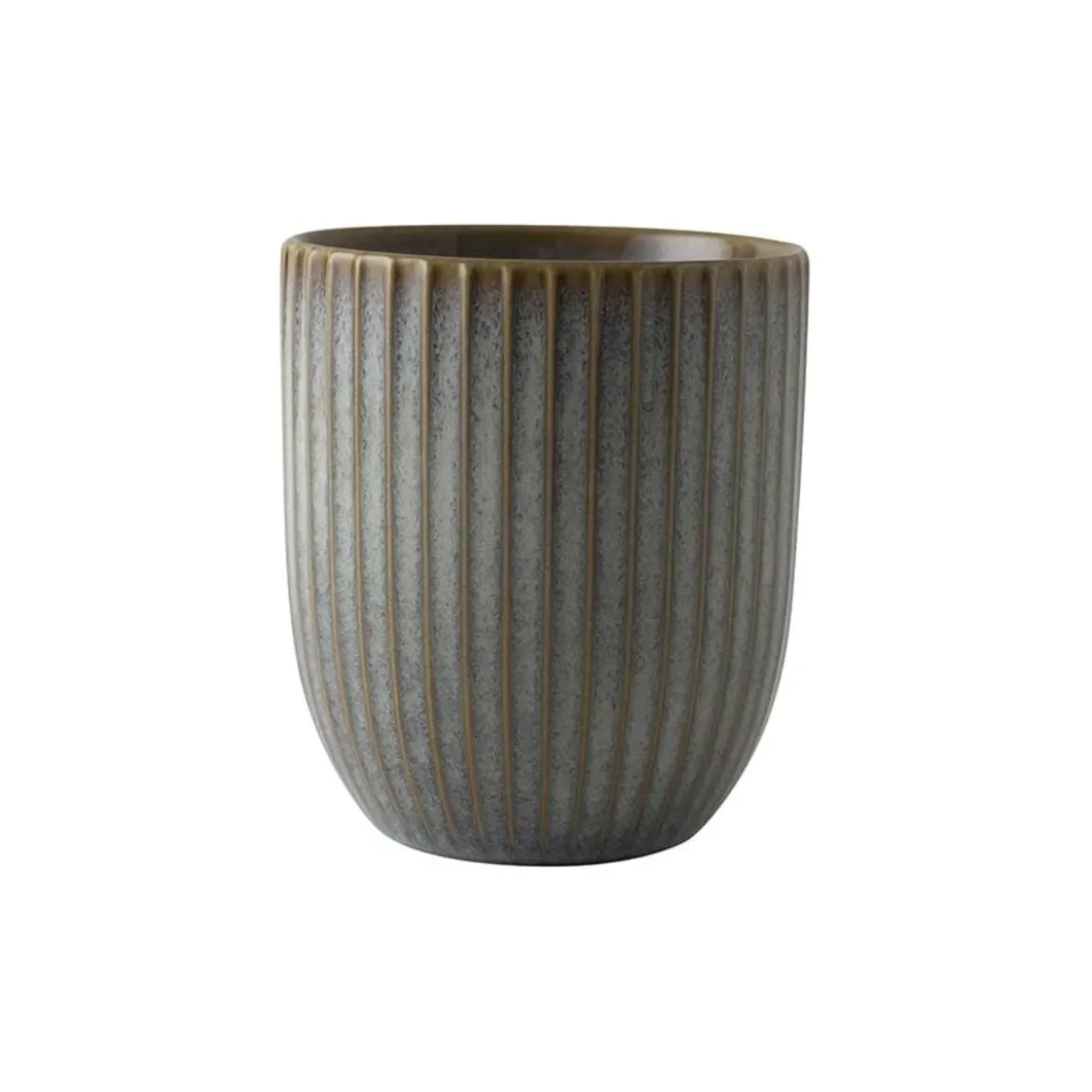Vaso de gres tipo taza sin asa Sapphire Dutch Rose
