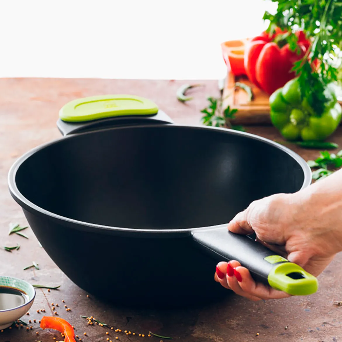 Wok antiadherente Foodie BRA