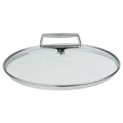 Wok de acero inoxidable 3-Ply con tapa de cristal Castel'Pro Cristel